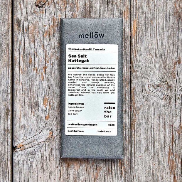 Billede af Chokoladebar 60g | Havsalt Kattegat Fra Mellow Chocolate