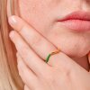 ENAMEL COPENHAGEN - SWAY RING FORGYLDT | GRASS GREEN