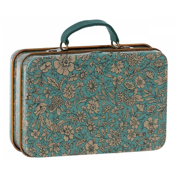Lille Kuffert 7x11 Cm - Blossom - Blå Fra Maileg