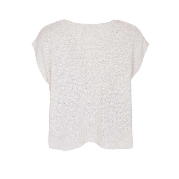 BLACK COLOUR - KITTY KNIT TOP | OFF WHITE
