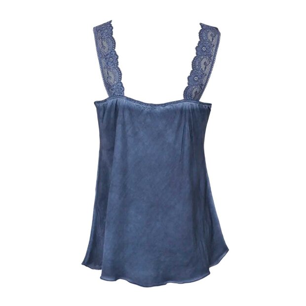 BLACK COLOUR - BEA LACE TOP | JEANS