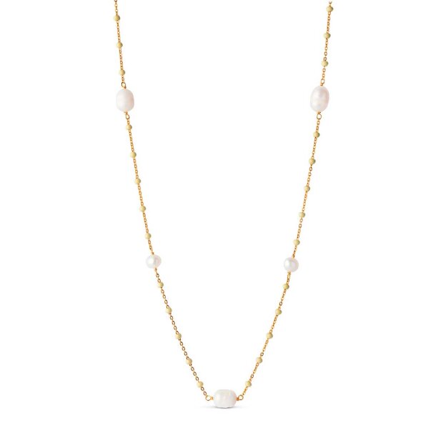 ENAMEL COPENHAGEN - LOLA PERLITA HALSKÆDE FORGYLDT | LEMONE PEARL