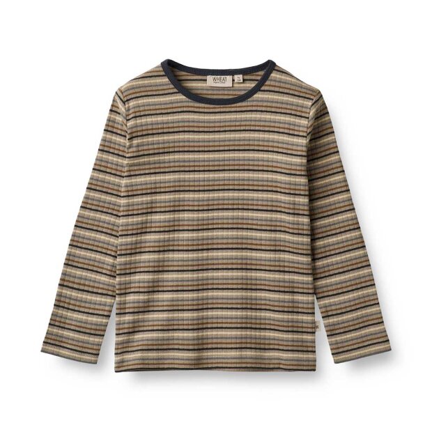 WHEAT - STIG T-SHIRT M/LANGE ÆRMER | MULTI STRIPE