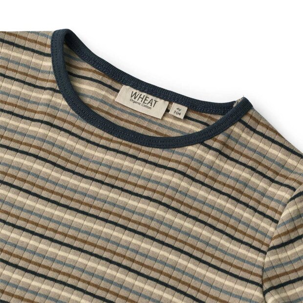 WHEAT - STIG T-SHIRT M/LANGE ÆRMER | MULTI STRIPE
