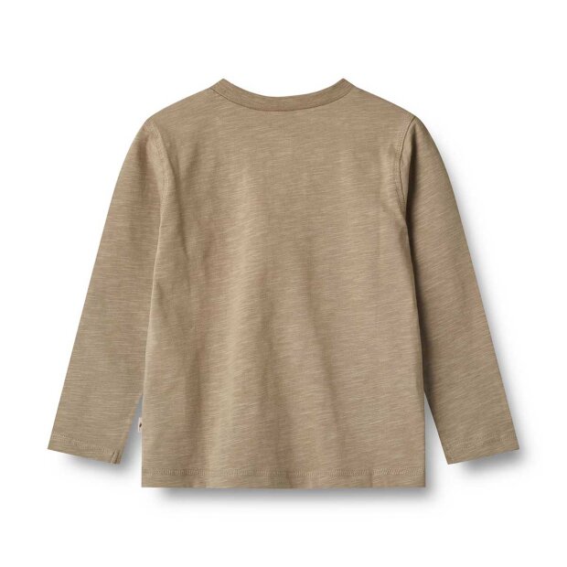 WHEAT - PENQUIN FRIENDS T-SHIRT M/LANGE ÆRMER | BEIGE STRIPE