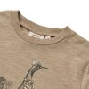 WHEAT - PENQUIN FRIENDS T-SHIRT M/LANGE ÆRMER | BEIGE STRIPE