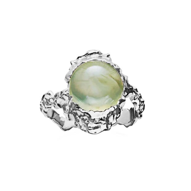 Billede af Goddess Ring Prehnit | Sølv Fra Maanesten