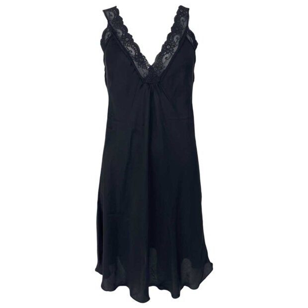 Billede af Bea Slip Kjole M/blonder | Black Fra Black Colour