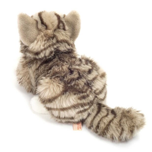 TEDDY HERMANN - LIGGENDE KAT GRÅ 20 CM TEDDY HERMANN - LIGGENDE KAT GRÅ 20 CM