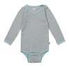 MADS NØRGAARD KIDS - SOFT DUO STRIPED BODY | STONE BLUE/CINDER