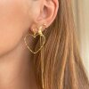 STINE A - BELLA MOON EARRING WITH LONG CHAINS 1 STK. | FORGYLDT