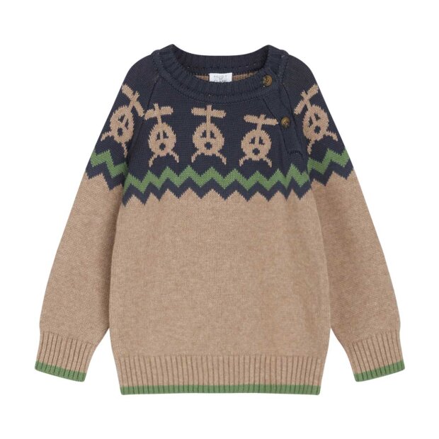 Billede af Porter Pullover | Deer Brown Melange Fra Hust And Claire