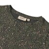 WHEAT - MANNA T-SHIRT M/LANGE ÆRMER | BLACK CORAL FLOWERS