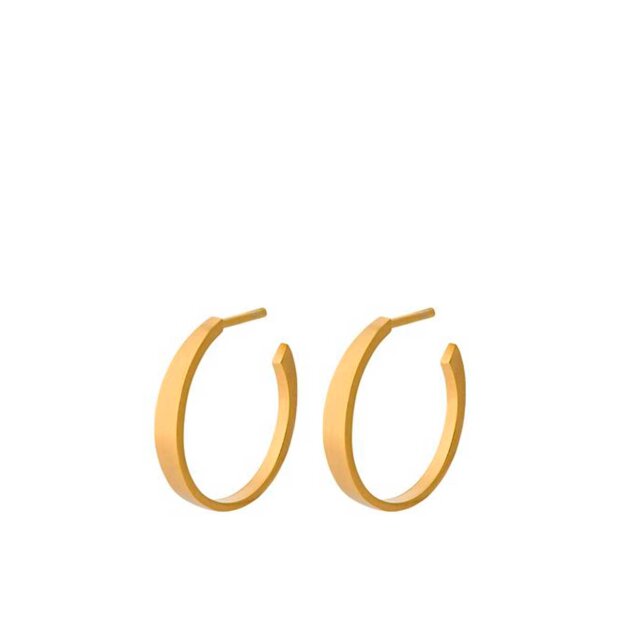 Billede af Small Eclipse Øreringe 18 Mm | Forgyldt Fra Pernille Corydon