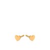 PERNILLE CORYDON - MINI HEART ØRESTIKKER | FORGYLDT