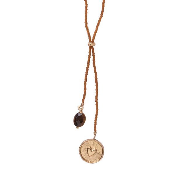 Billede af Purpose Tiger Eye Halskæde Fra A Beautiful Story