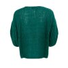 BLACK COLOUR - CASEY PUFF SLEEVE CARDIGAN | DEEP GREEN