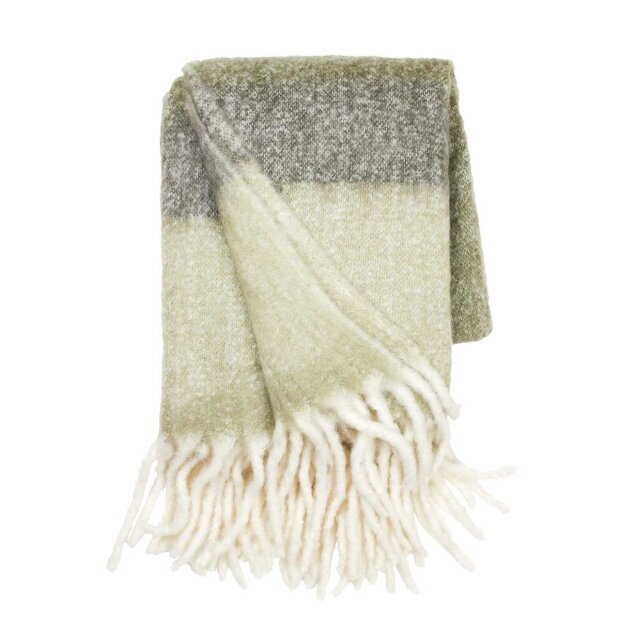 Billede af Mathea Uldplaid 130x170cm | Moss Fra Cozy Living