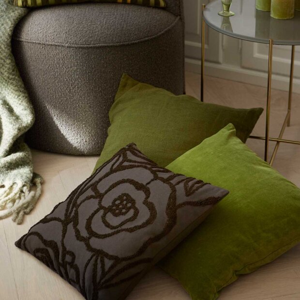 COZY LIVING - VELVET SOFT PUDE 50X50 CM | FERN GREEN