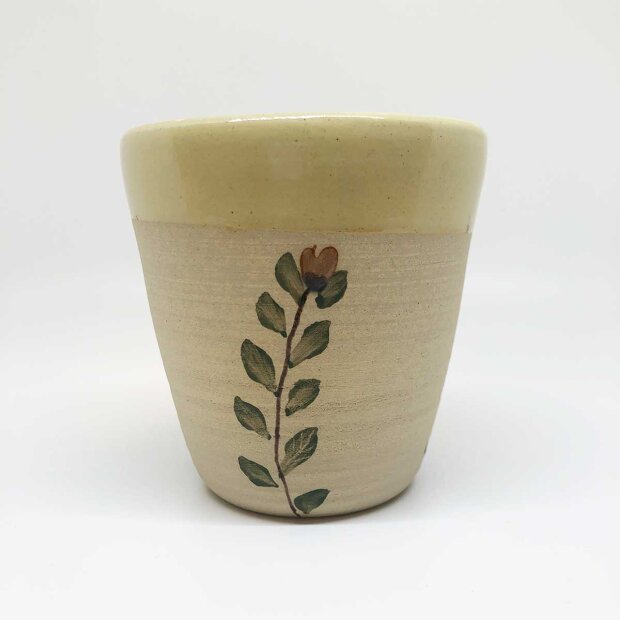 STINEMEI KERAMIK - MUG CA. 8X8 CM | SØD BLOMST/GUL