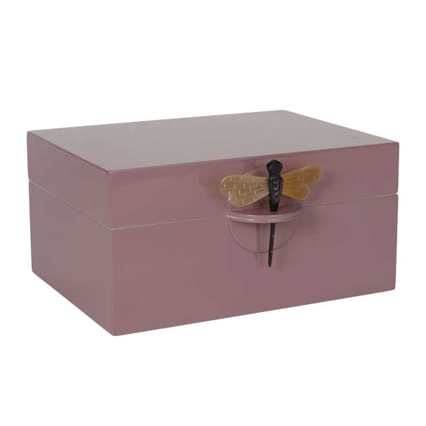 Billede af Lakskrin M/guldsmed Xlarge 25x18x12,5 Cm | Plum Fra Oi Soi Oi