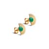 ENAMEL COPENHAGEN - SOLEIL STUD | FORGYLDT M/GRASS GREEN
