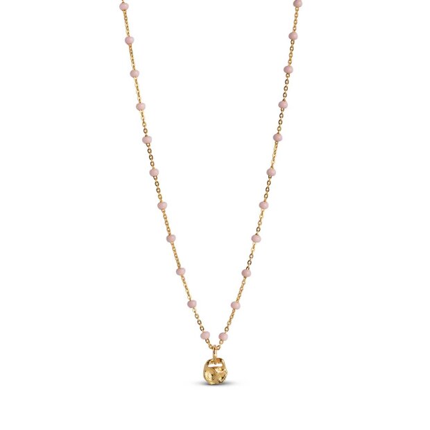 Billede af Lola Refined Halskæde | Forgyldt M/light Pink Fra Enamel Copenhagen
