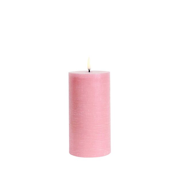 Pillar Candle 7,8x15 Cm | Dusty Rose Fra Uyuni