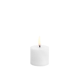 UYUNI - PILLAR CANDLE, 5 x 4,5 CM | NORDIC WHITE