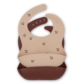 KONGES SLØJD - 2-PACK SILICONE HAGESMÆK | CHERRY/MOCCA