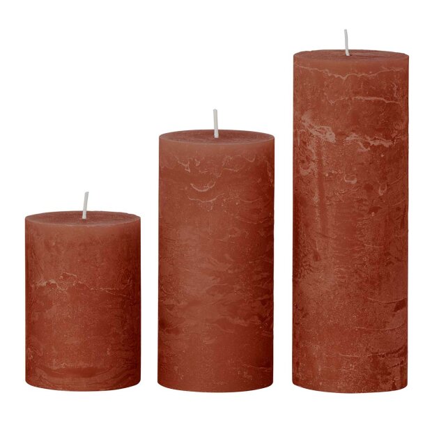 COZY LIVING - RUSTIC CANDLE 7X20 - 75 TIMER | GOLDEN ORANGE