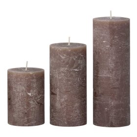 COZY LIVING - RUSTIC CANDLE 10X15 - 120 TIMER | MOCCA