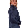 NEO NOIR - NAJA SATIN SKJORTE | MIDNIGHT BLUE