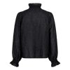 NEO NOIR - BRIELLE GLITTER BLUSE | SORT