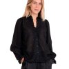 NEO NOIR - BRIELLE GLITTER BLUSE | SORT