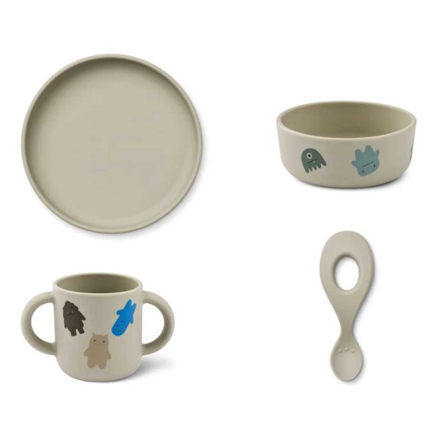 Billede af Vivi Printed Silicone Set | Monster/mist Fra Liewood