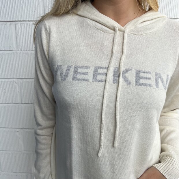 ROSAS LOVE - CASHMERE HOODIE | WEEKEND NATUR/GRÅ