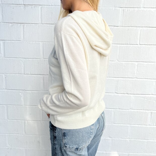 ROSAS LOVE - CASHMERE HOODIE | WEEKEND NATUR/GRÅ