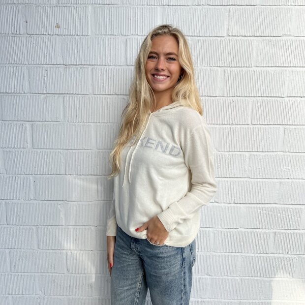ROSAS LOVE - CASHMERE HOODIE | WEEKEND NATUR/GRÅ