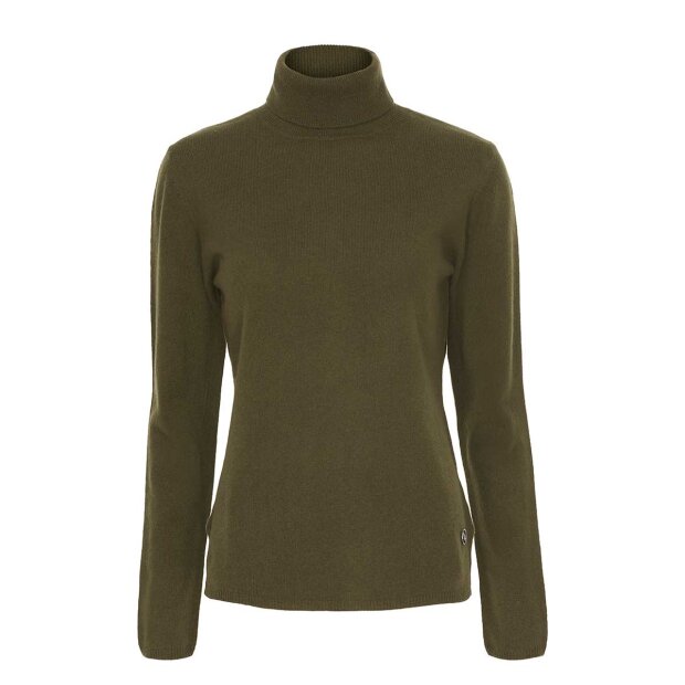Billede af Cashmere Turtleneck Strik | Army Green Fra Btf Cph