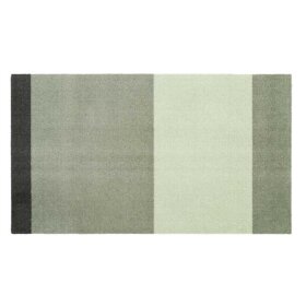 TICA COPENHAGEN - MÅTTE STRIPES HORIZONTAL 40X60 | LYS/STØVET/MØRK GRØN