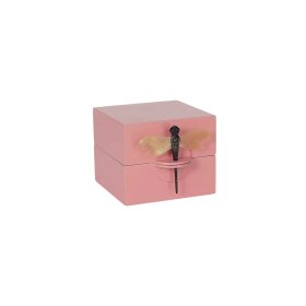 OI SOI OI - BOX W/DRAGONFLY SMALL 12X12X10 CM | PINK