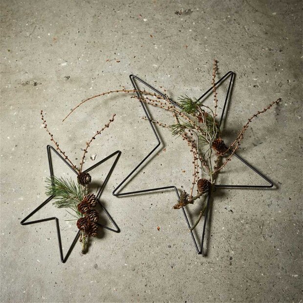 SPEEDTSBERG - DEKOSTJERNE I METAL 29X32 CM