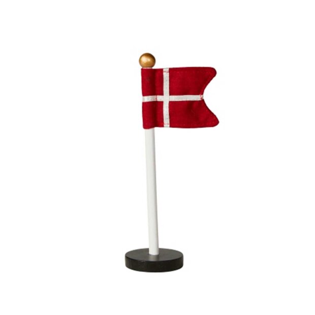 4: Dk Flag I Træ 7x4x15 Cm Fra Speedtsberg