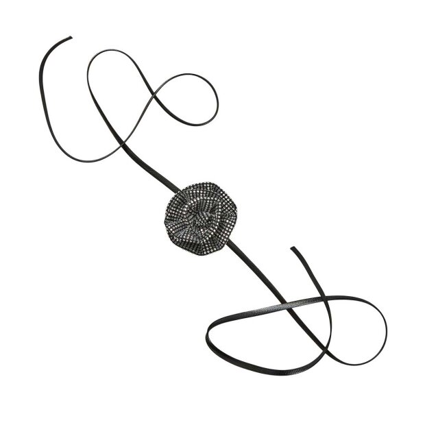 Glim Flower Choker | Sort Fra Beck Søndergaard