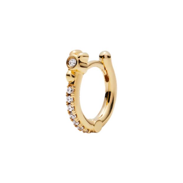 Billede af Magnolia 8 Huggie 1 Stk. | Forgyldt Fra Maria Black