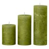COZY LIVING - RUSTIC CANDLE 10X25 - 160 TIMER | FERN GREEN
