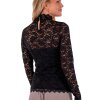NEO NOIR - LIZA LACEFLOWER BLUSE | SORT