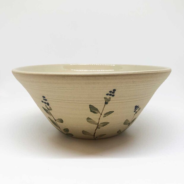 Billede af Skål 15x6 Cm | Stilk/natur Fra Stinemei Keramik