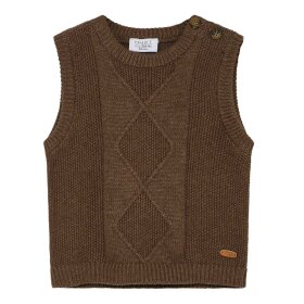 HUST AND CLAIRE - PERRIE VEST | CUB BROWN